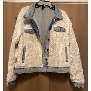 Wild Fable Sherpa and Denim Jean Jacket